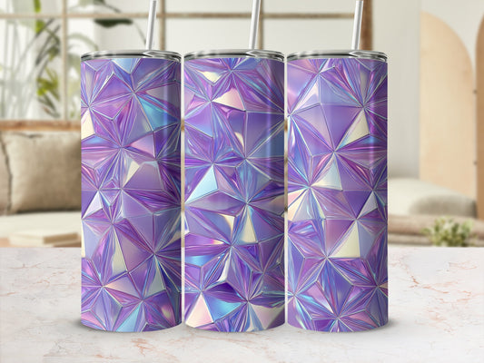 Lavender Sparkle Geometrical Design Abstract Tumblers