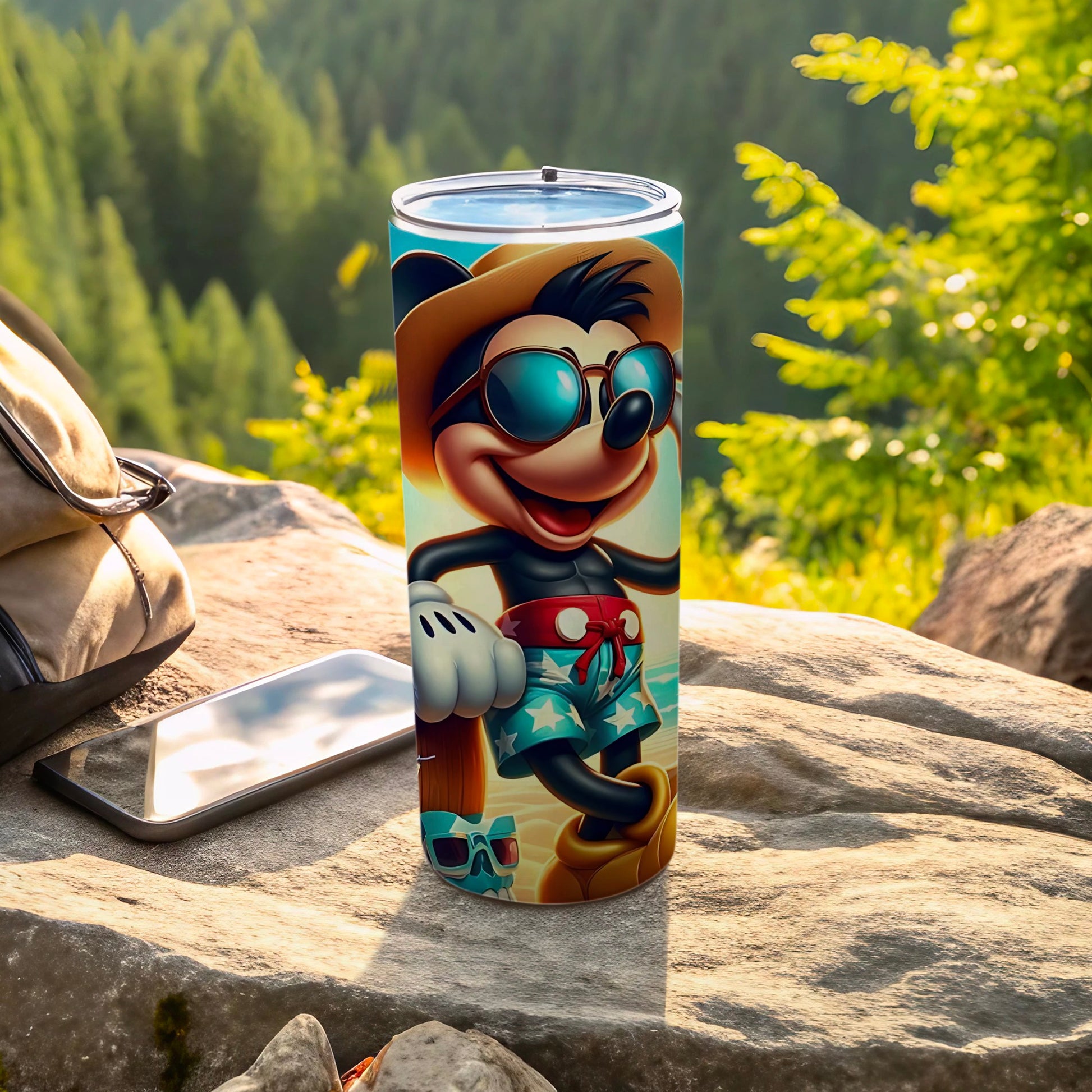 Cool Cartoon Character Themed Adventure Travel Tumbler Cup