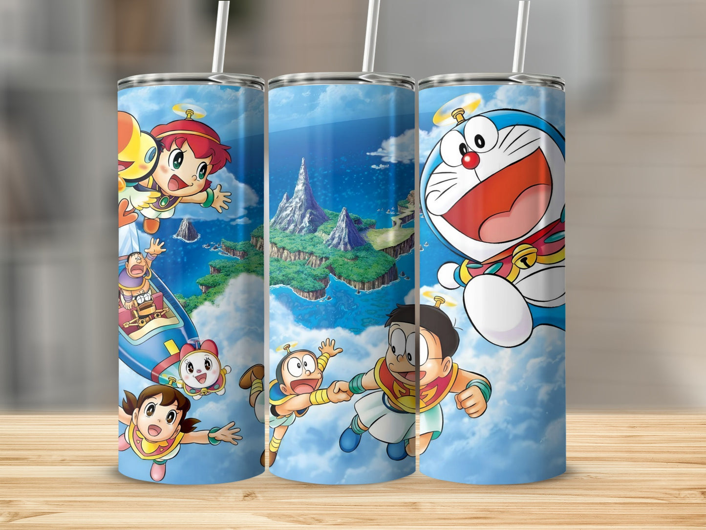 Colorful Cartoon Characters Adventure Tumbler