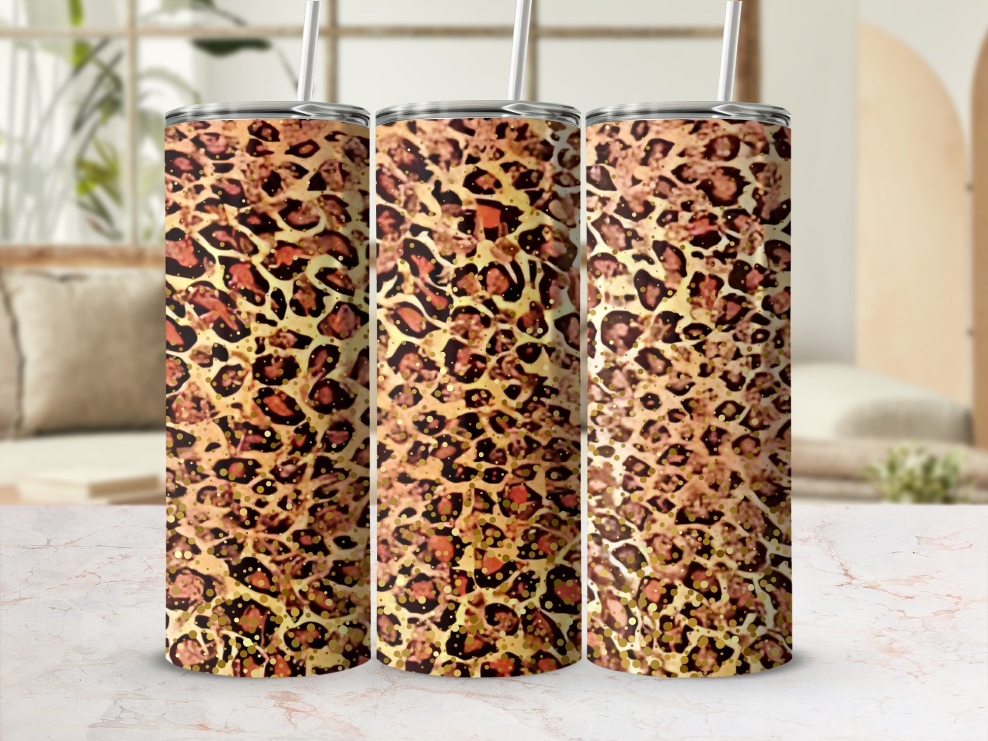 Leopard Print Tall Insulated Tumbler Drinkware Product