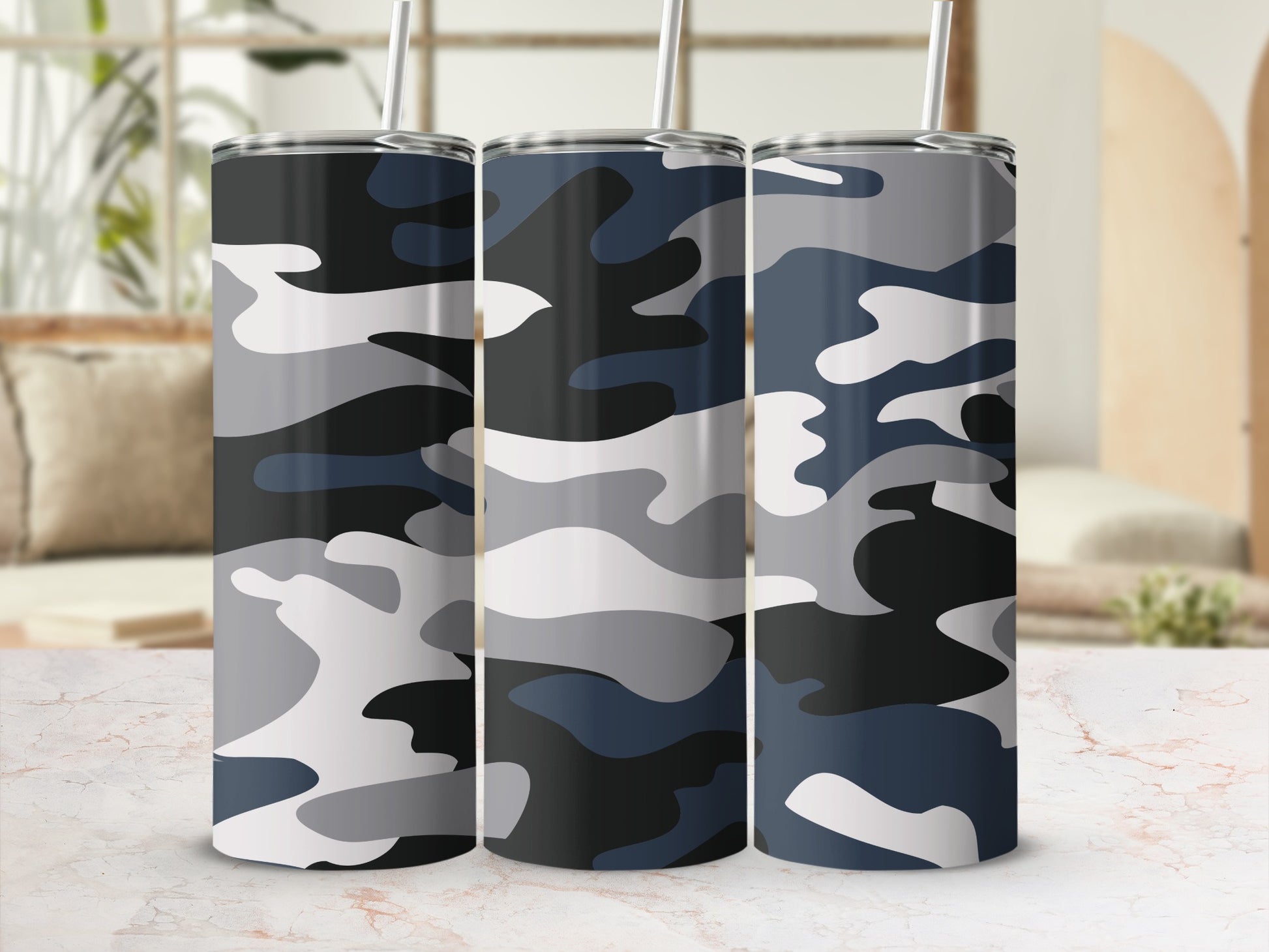 Camouflage Pattern Double Walled Vacuum Insulated Tumbler