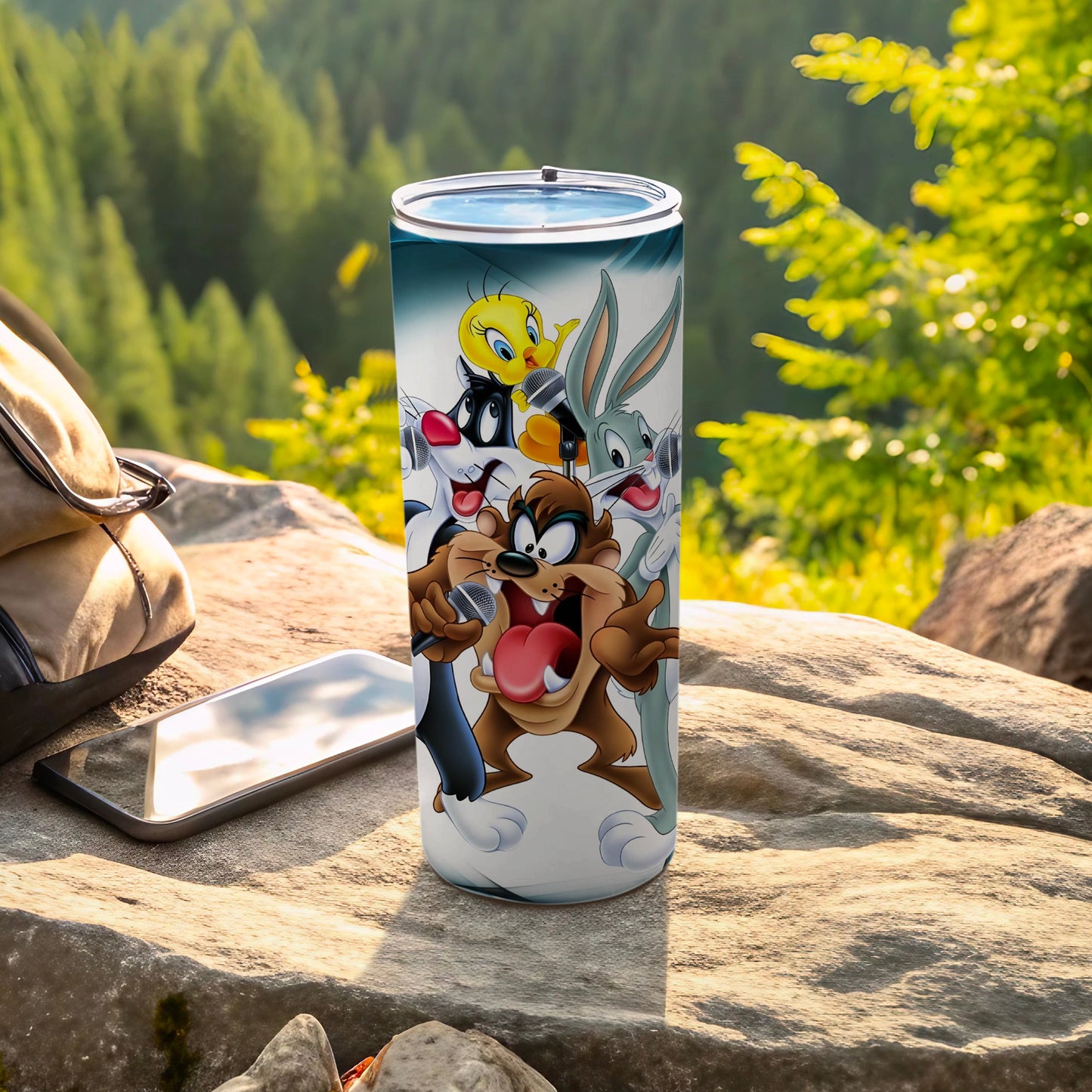 Looney Tunes Insulated Travel Mug Cartoon Characters