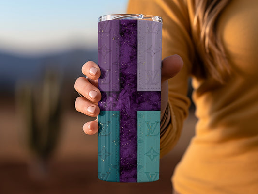 Stylish Multicolor Patterned Insulated Tumbler Cup