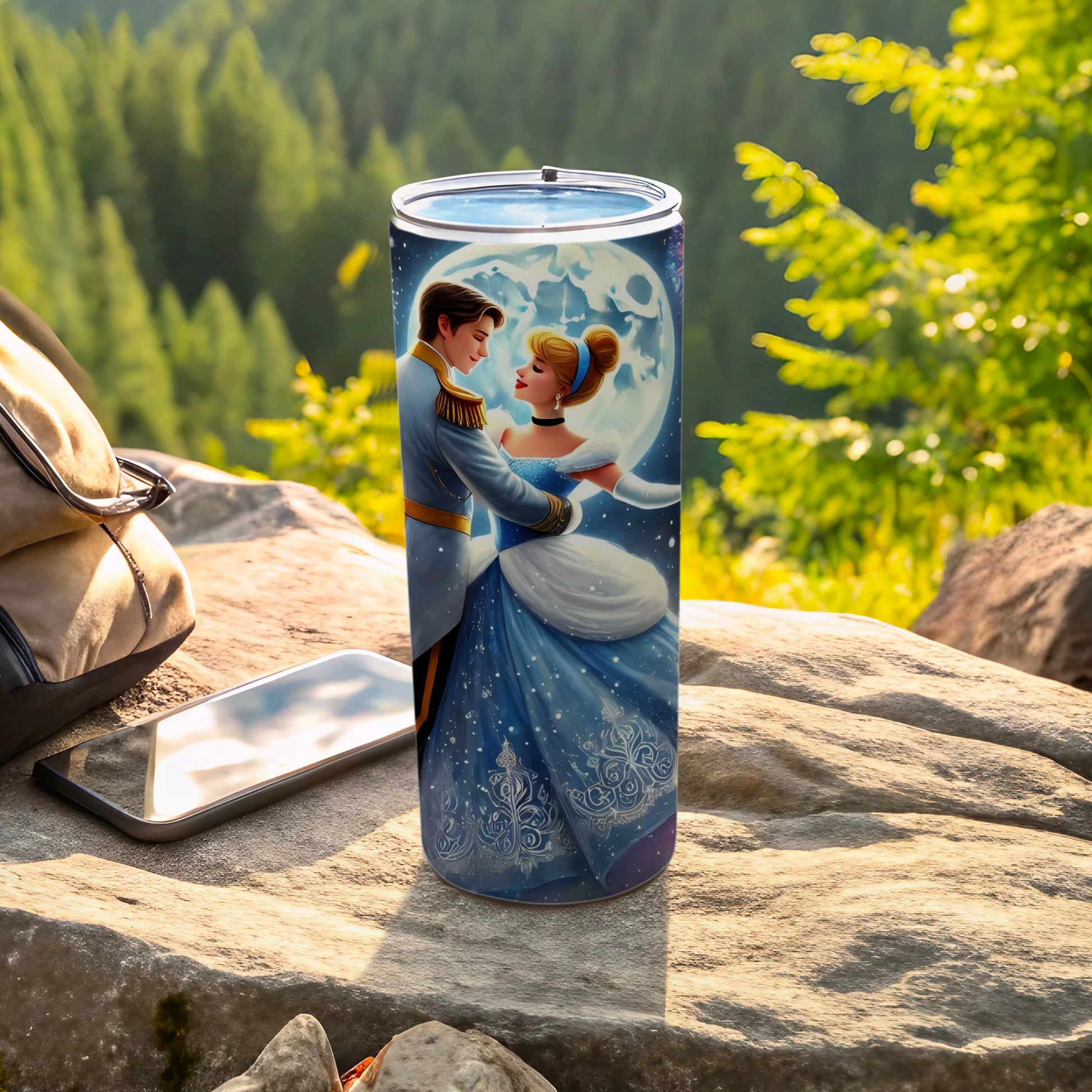 Romantic Dance Illustration Stainless Steel Tumbler