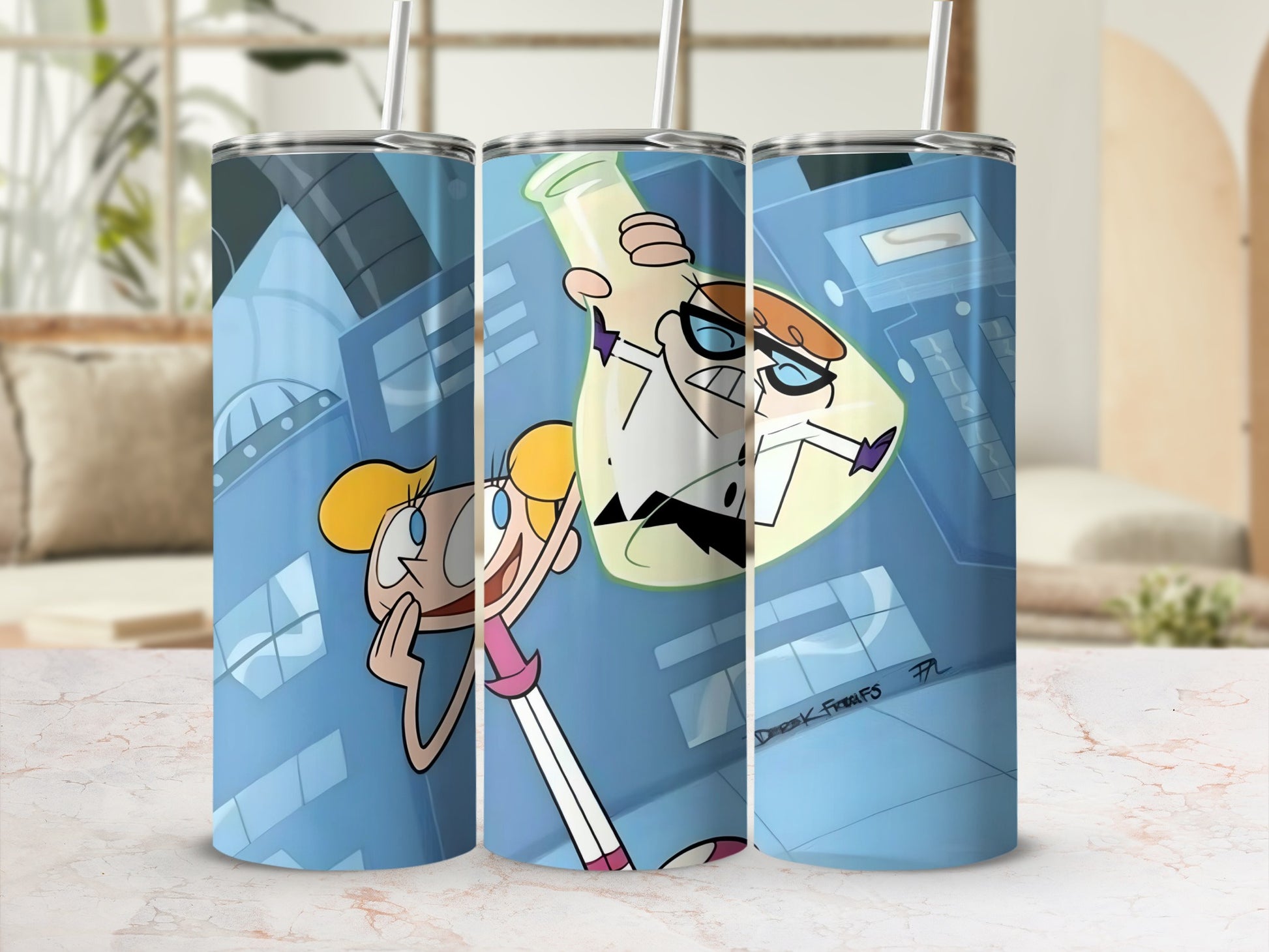 Fun Laboratory Cartoon Character Tumbler for Kids and Adults