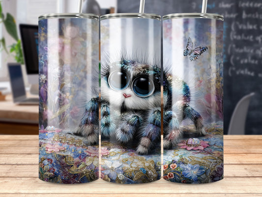 Cute Spider and Butterfly Themed Tumbler Product