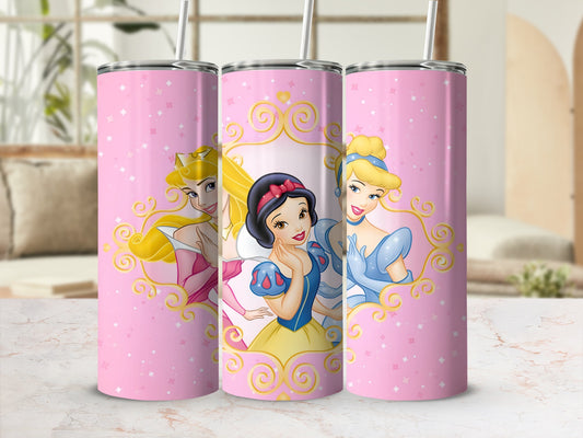 Princesses Design Tall Cups for Kids Tumblers Collection