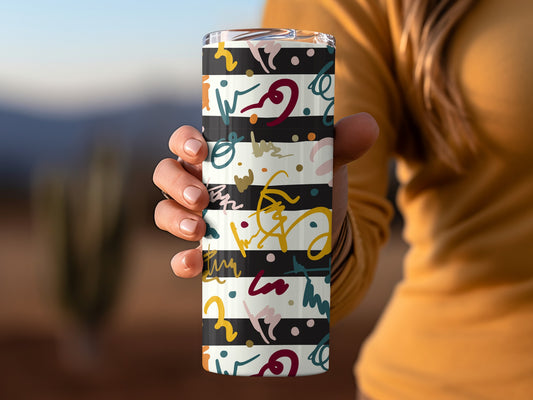 Colorful Abstract Pattern Insulated Tumbler Product