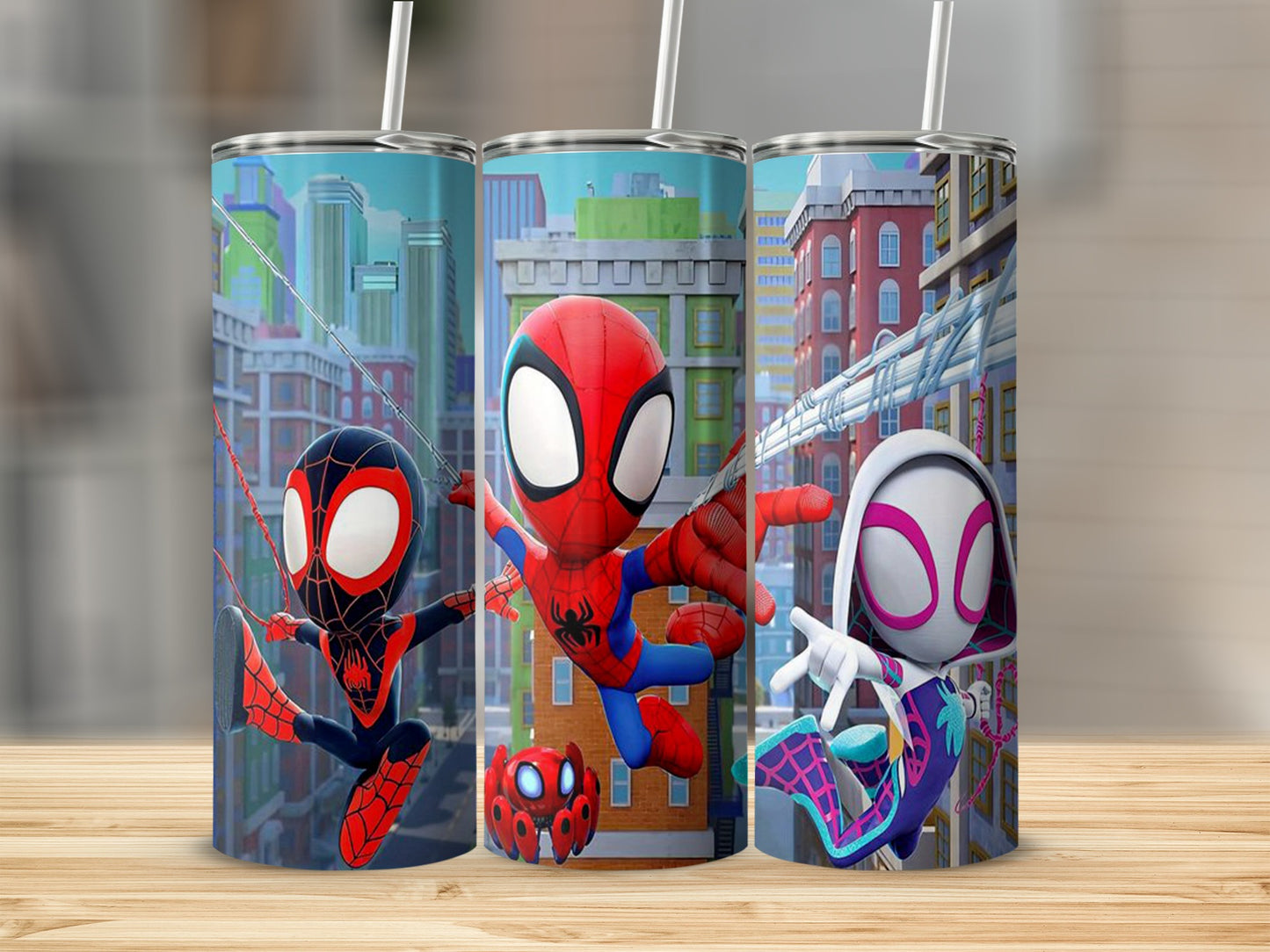 Spider-Man Miles Morales Gwen Stacy tumbler product