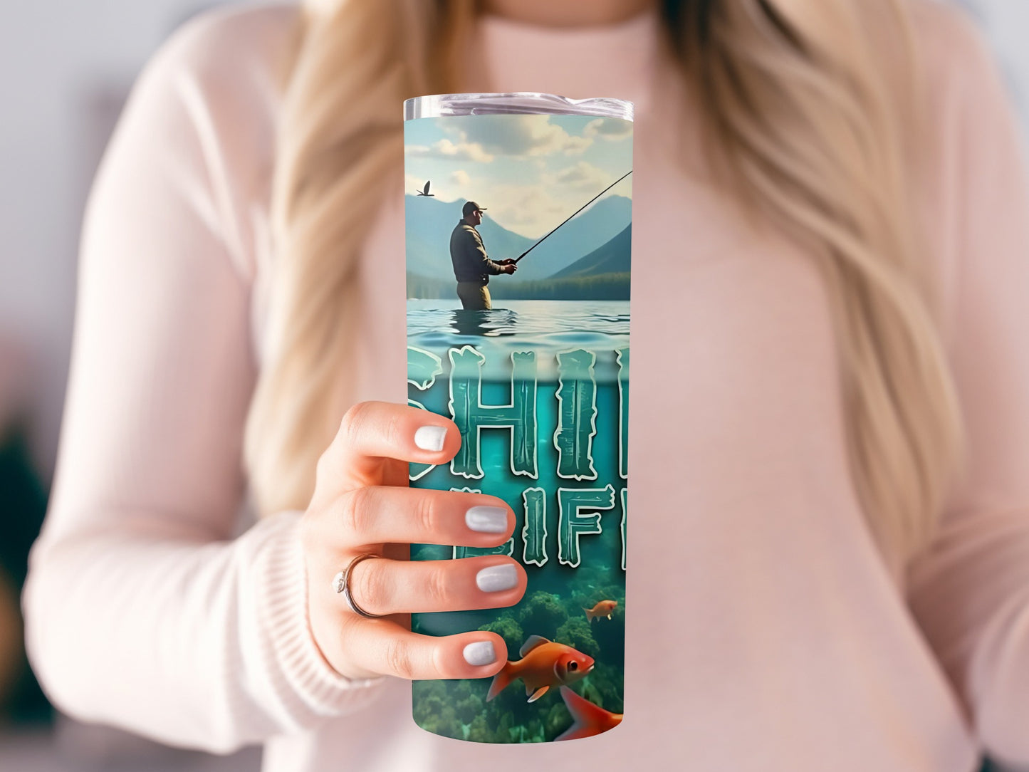 Fishing Landscape Tumbler For Outdoor Enthusiasts