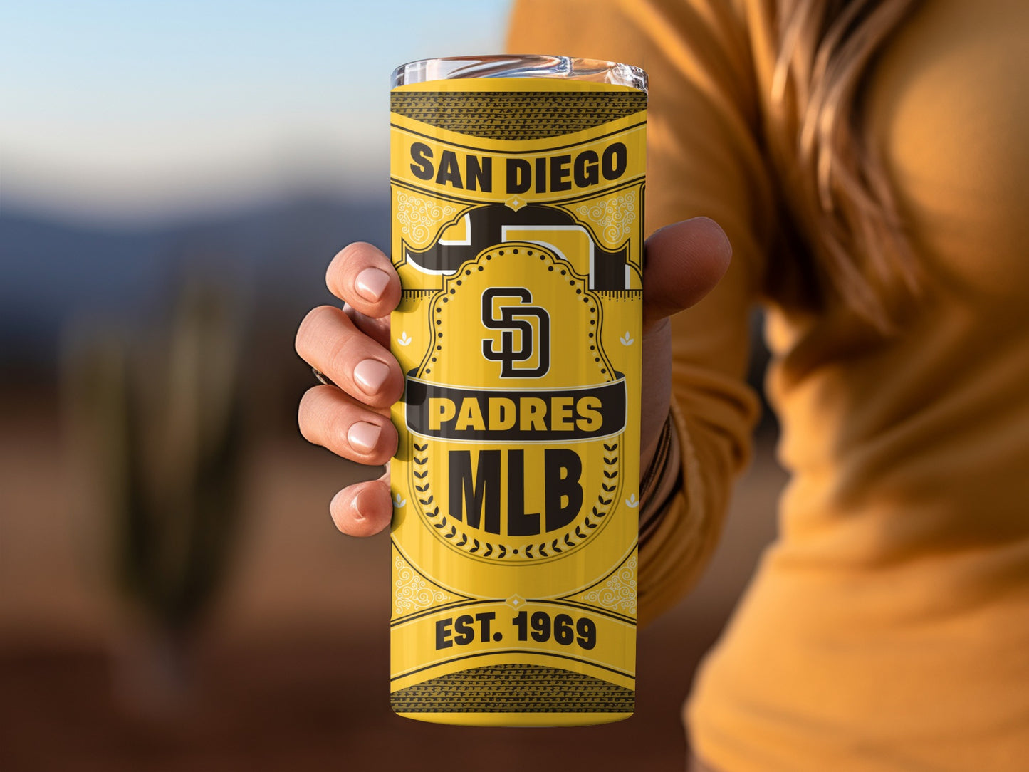 San Diego Padres Est 1969 MLB Logo Graphic Tumbler