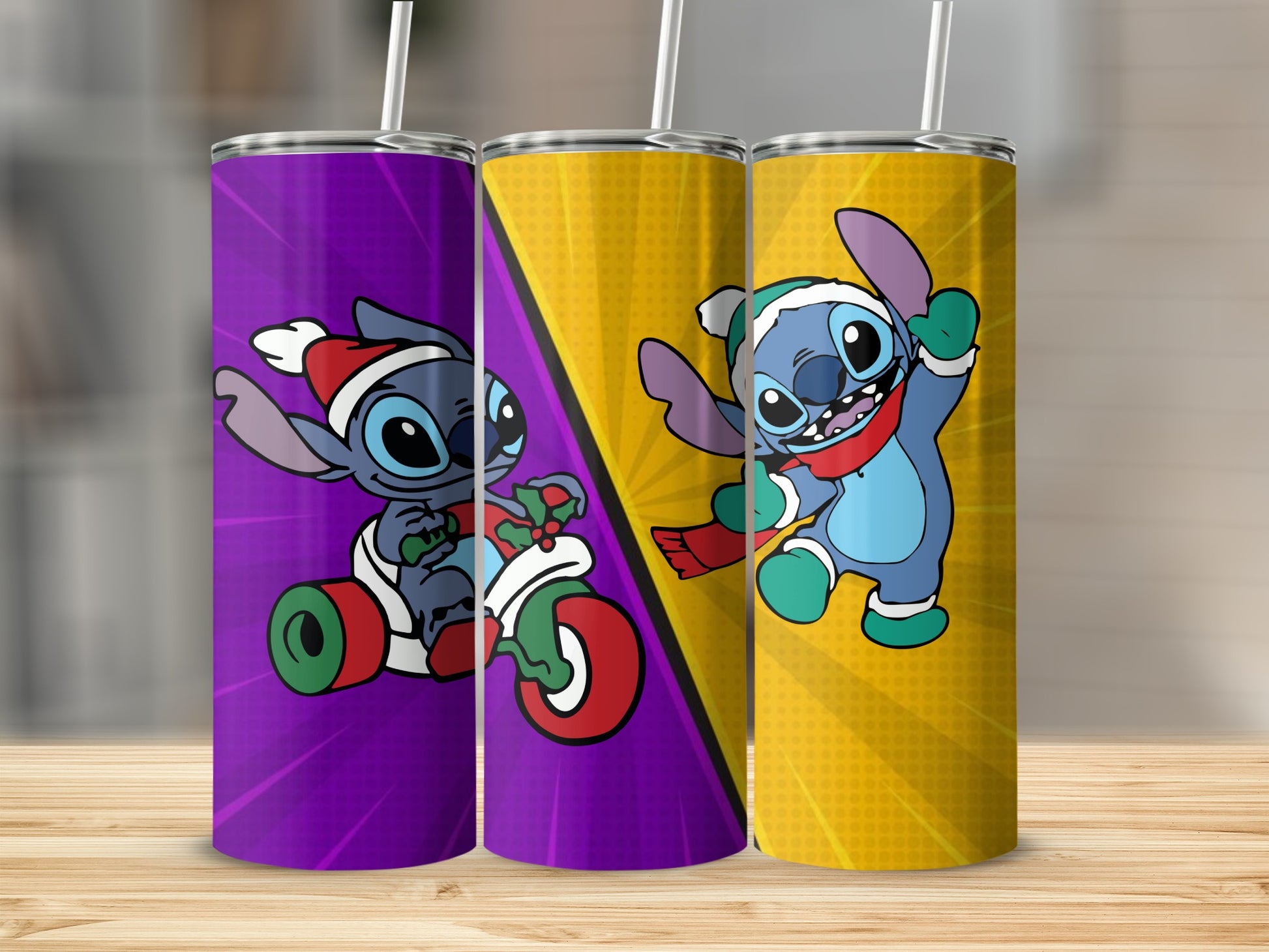 Colorful Tumbler Featuring Animated Character Designs