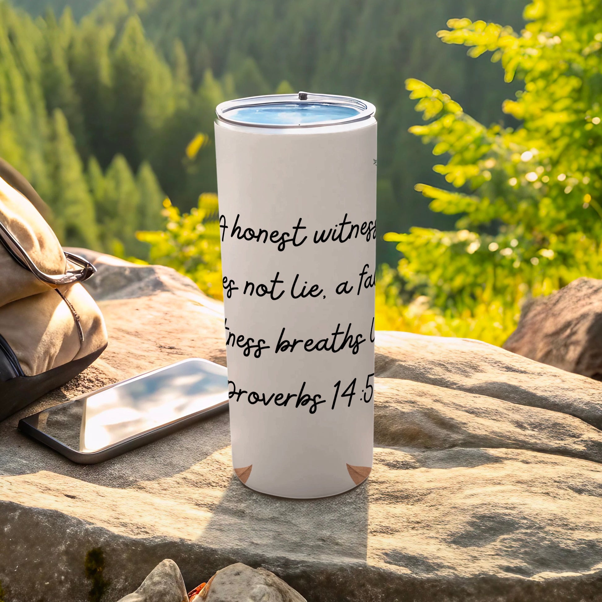 Bible Verse Proverbs 14:5 Honest Witness Quote Tumbler