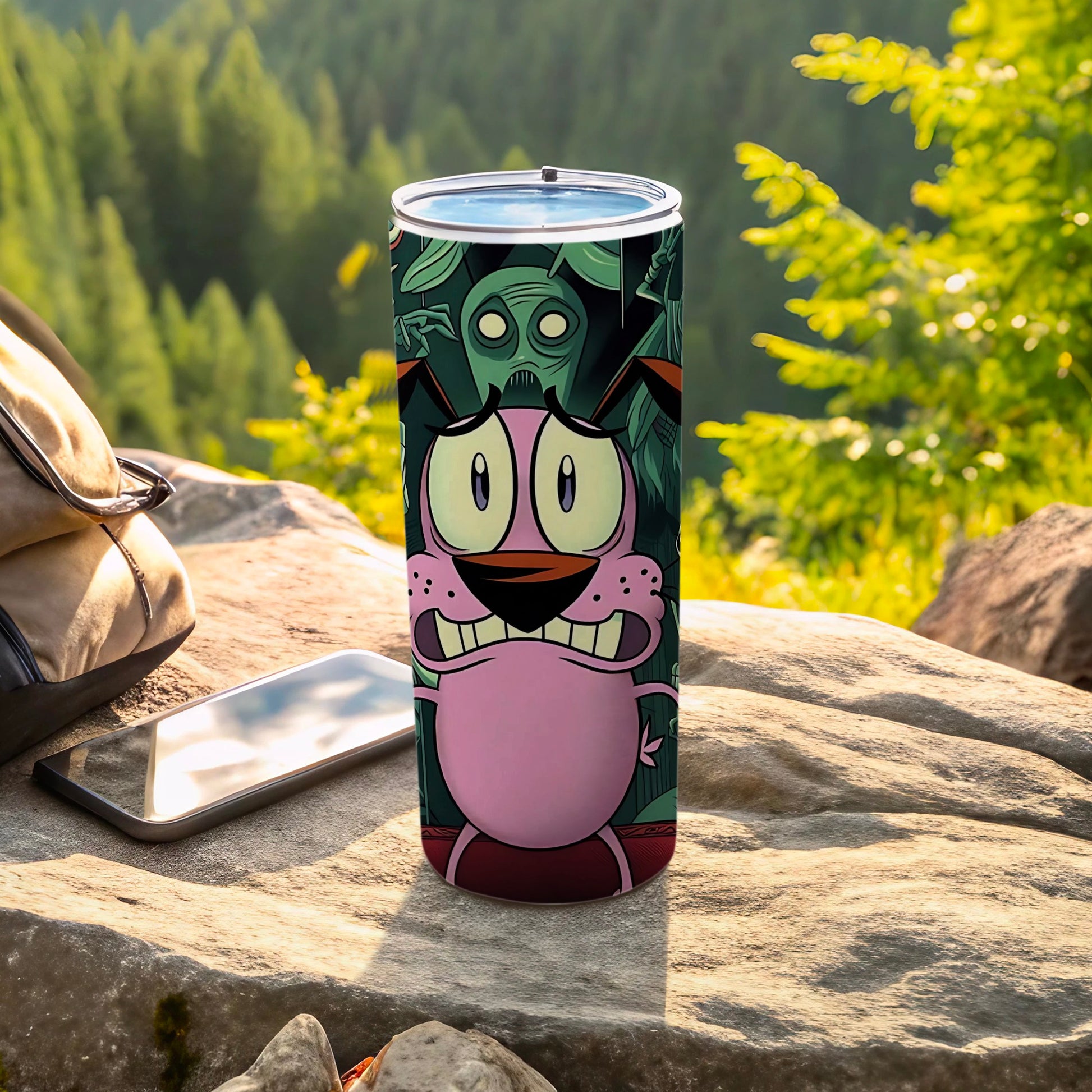 Courage the Cowardly Dog themed tumbler