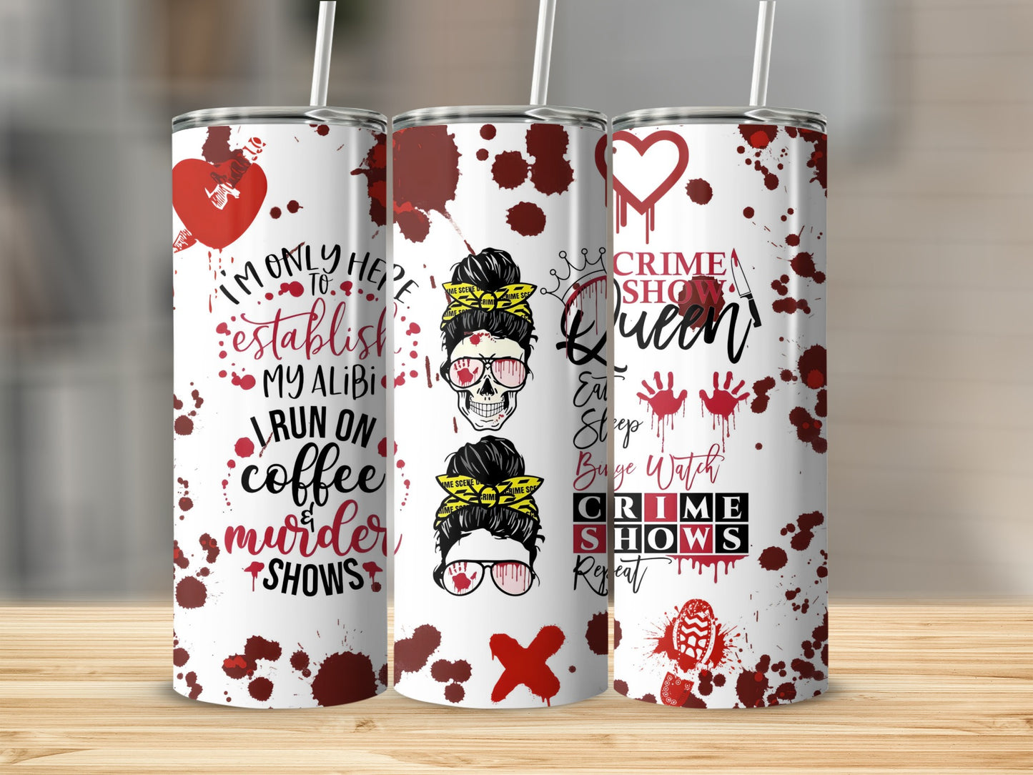 Crime Show Queen Coffee Murder Show Tumbler