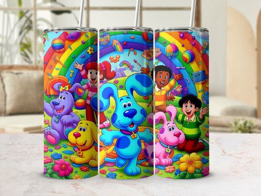 Colorful Cartoon Characters Tumbler Drinkware