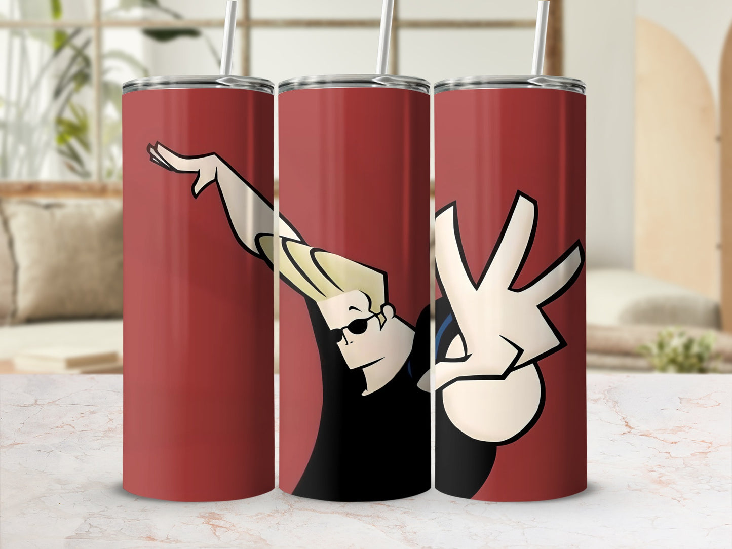 Stylish Cartoon Character Design Drink Tumbler