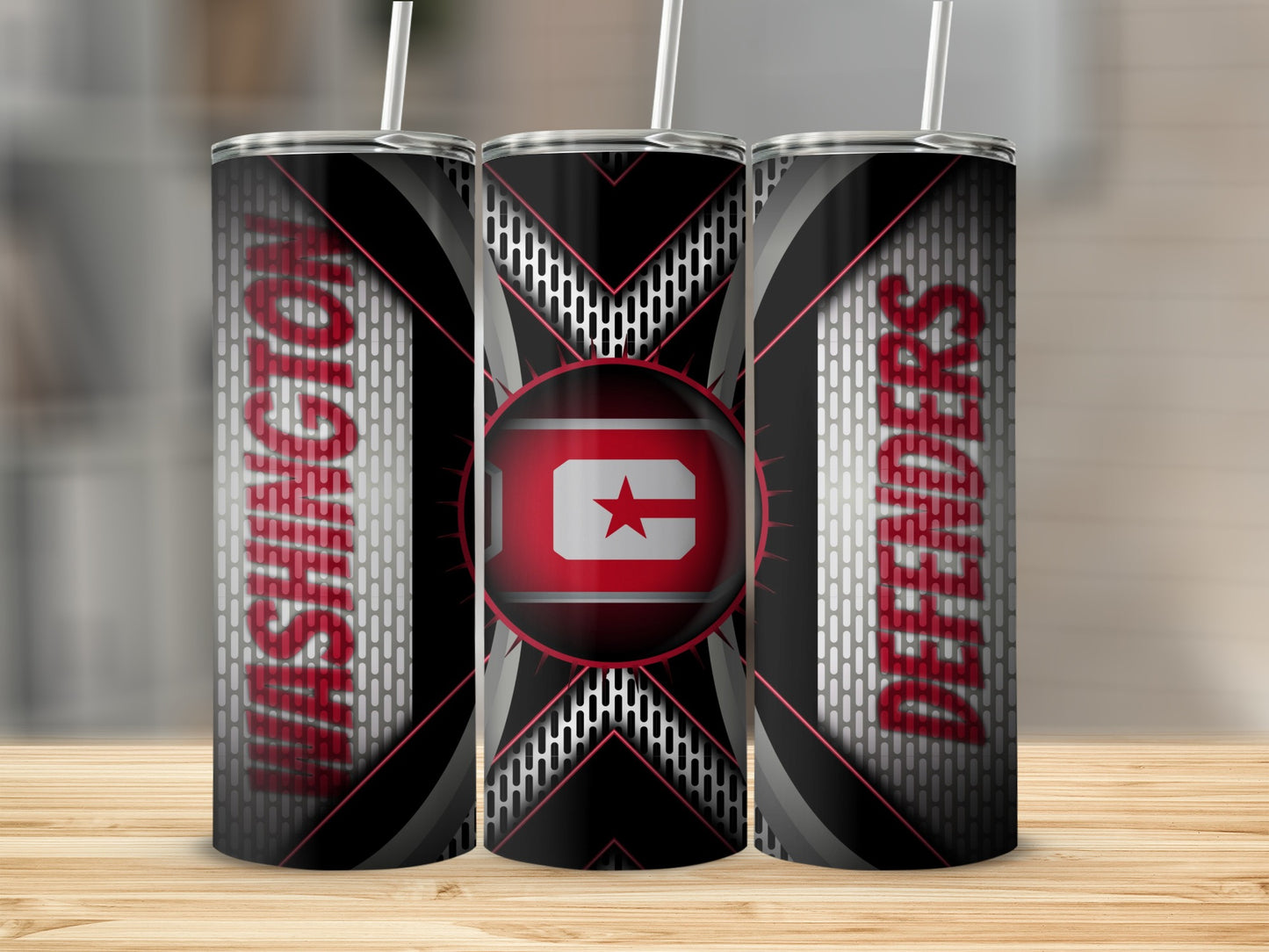 Washington Defenders Sports Logo Stylish Design Tumblers