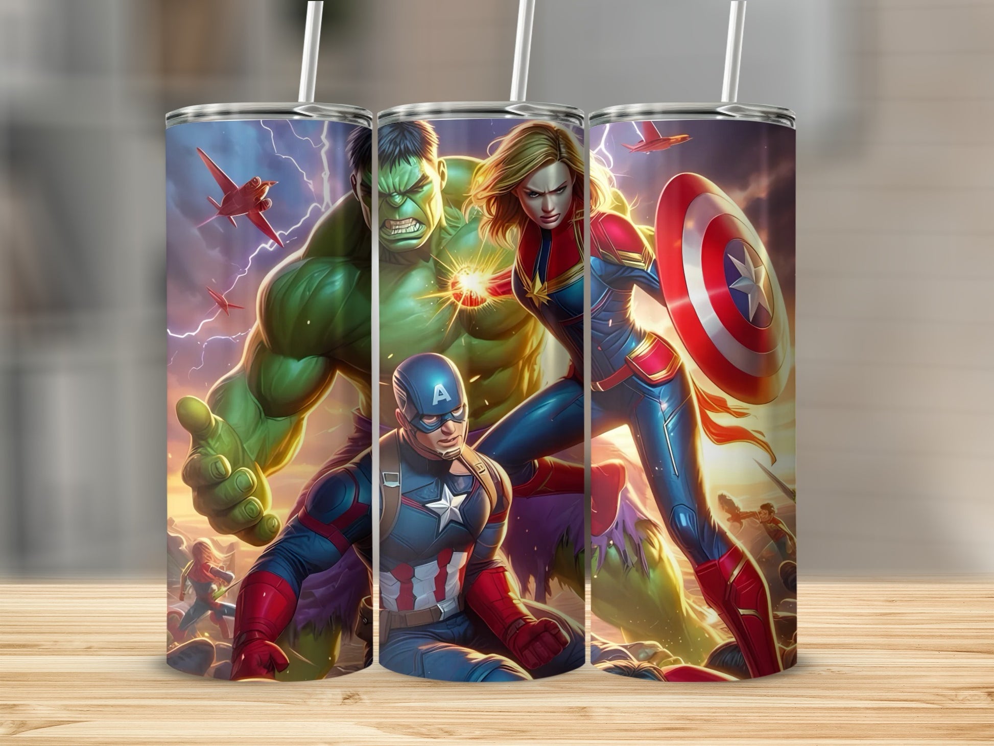 Avengers Superhero Tumbler High-Quality Drinkware Cup