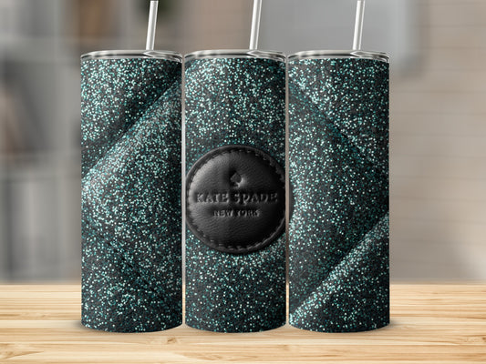 Kate Spade Inspired  New York Quilted Pattern Sparkling Tumblers