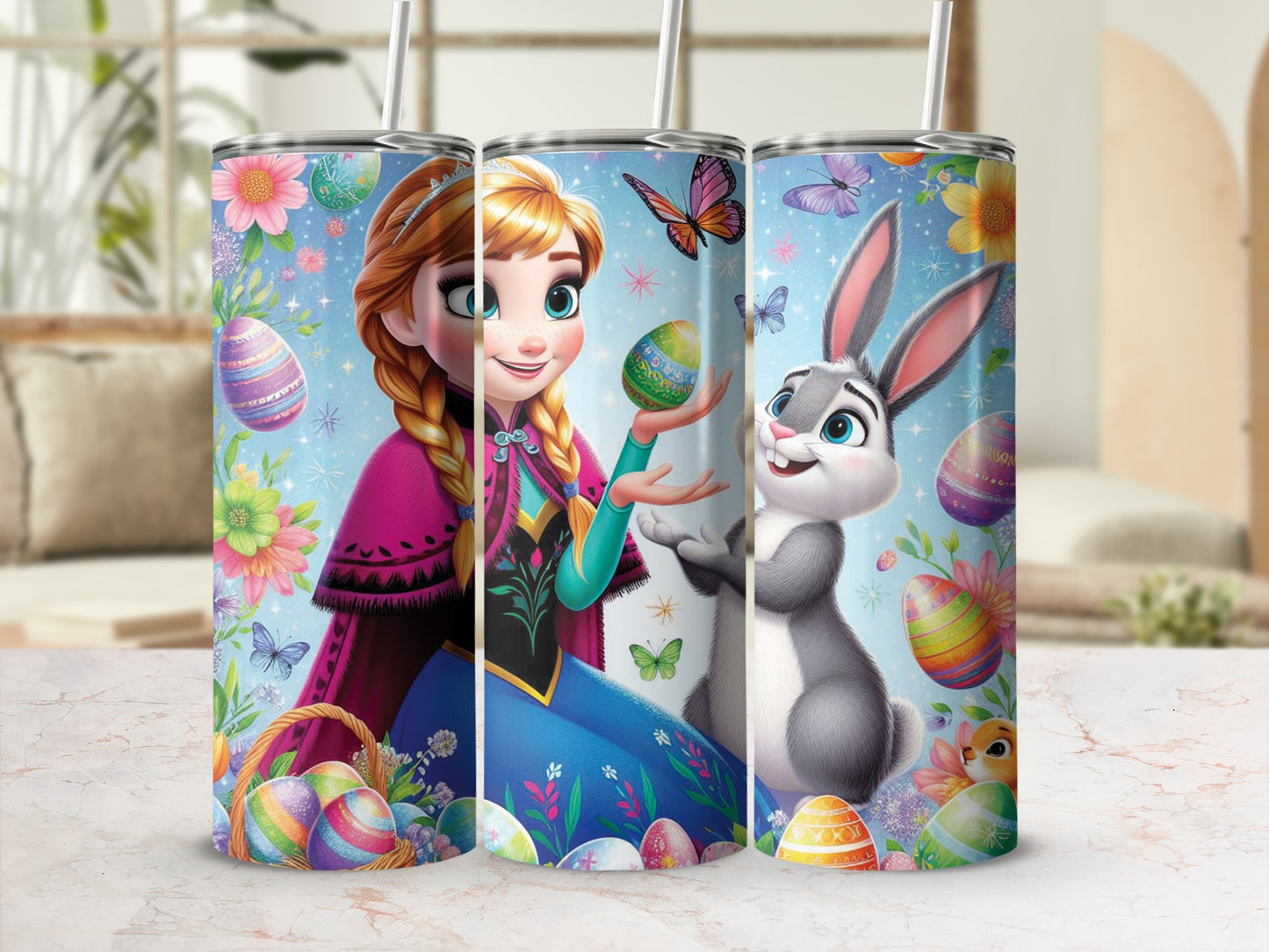 Anna Easter Bunny Eggs Butterflies Floral product type