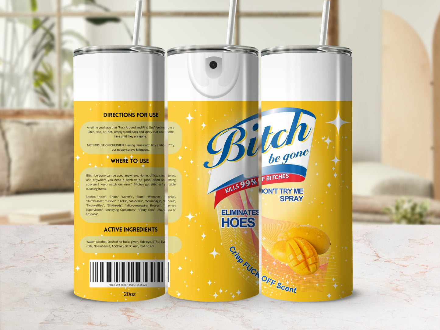 Bitch Be Gone Spray Eliminates Hoes Crisp Scent Spray