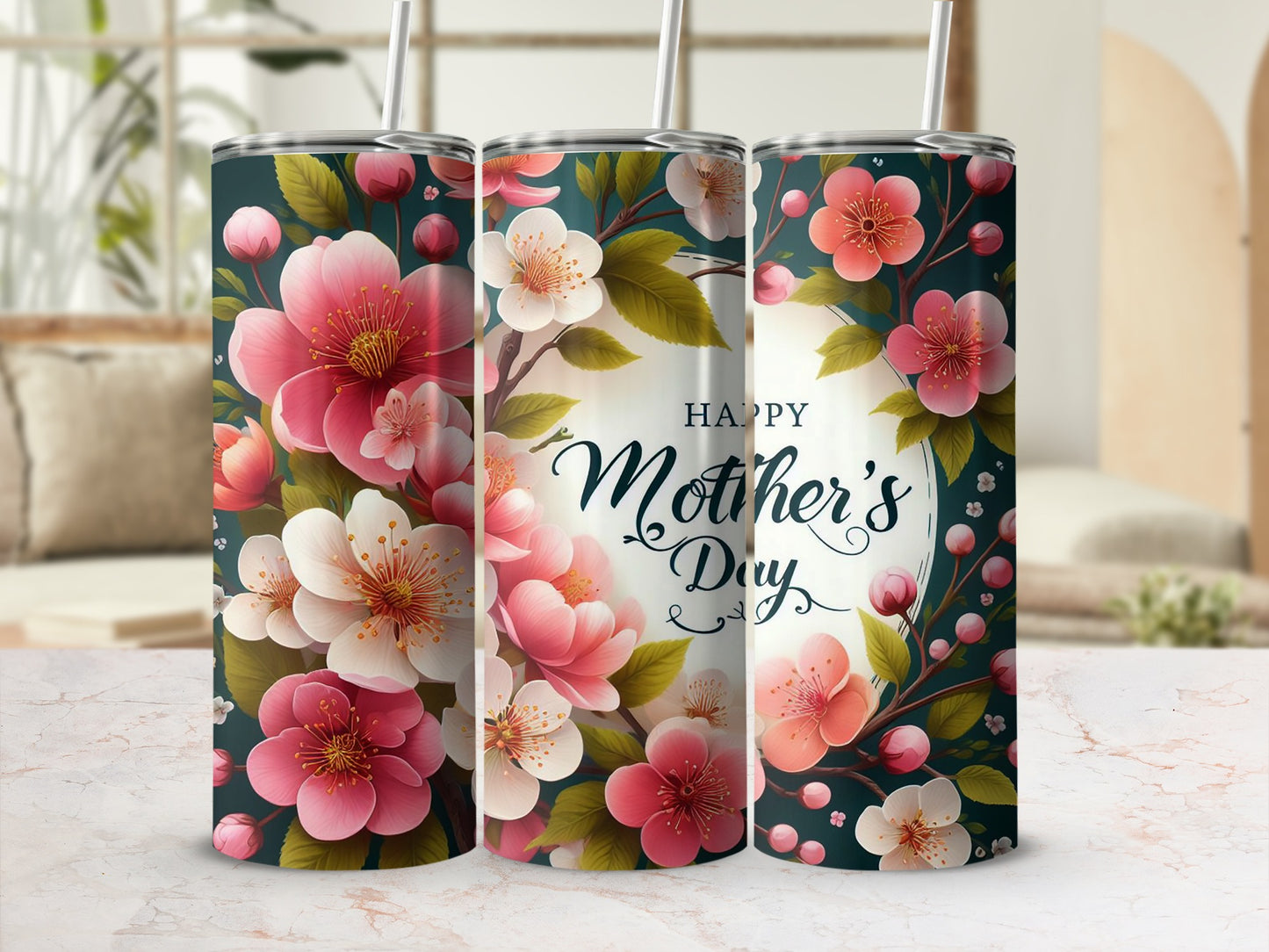 Mother's Day Floral Design Insulated Drinkware Product