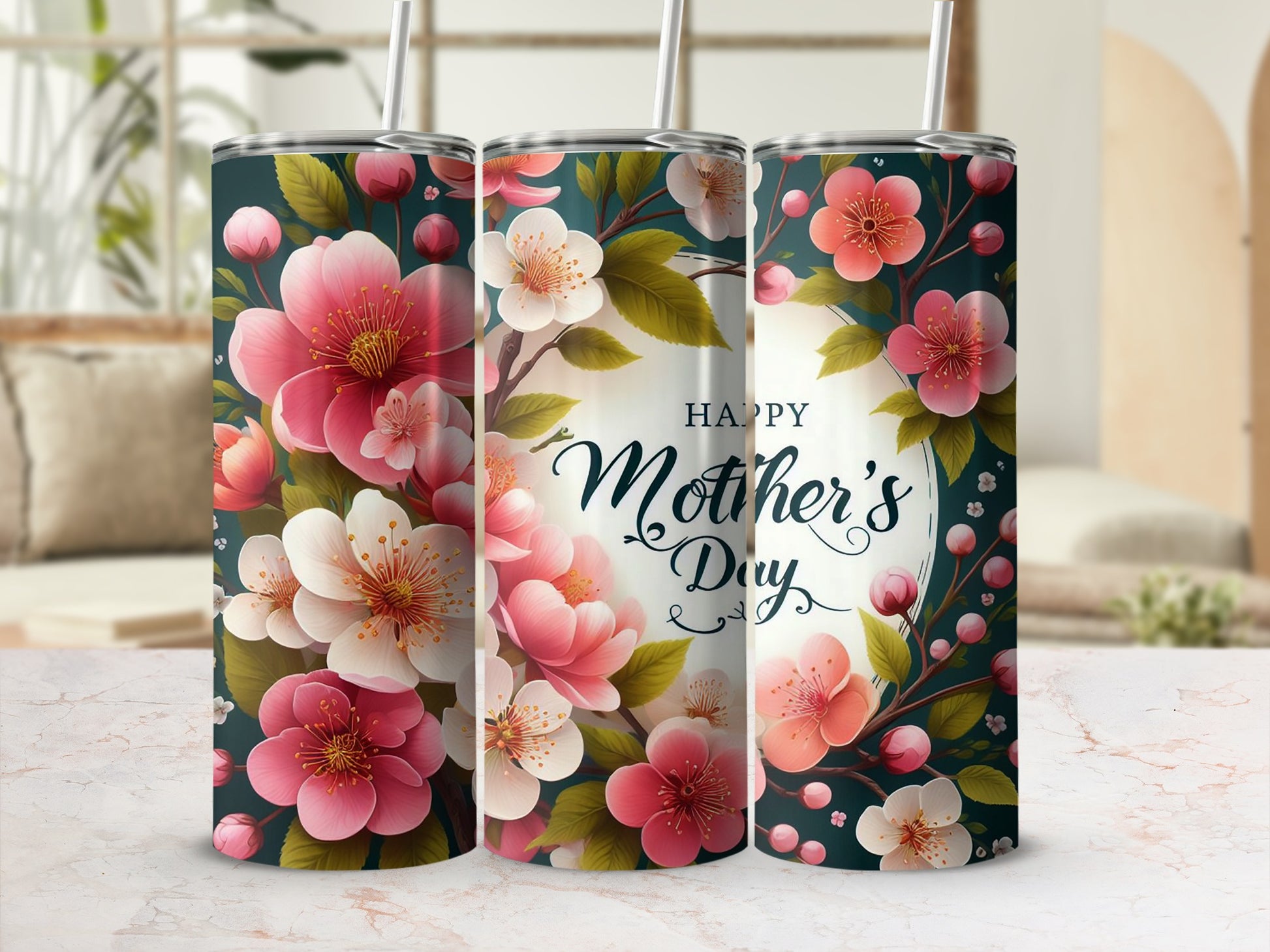 Mother's Day Floral Design Insulated Drinkware Product