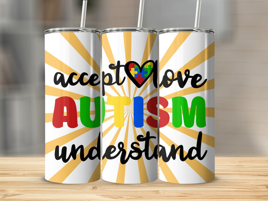 Accept Love Autism Understand Tumbler