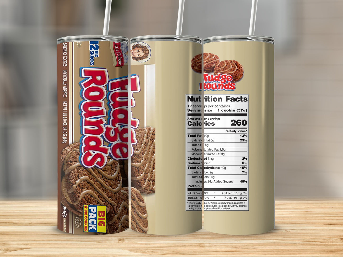 Little Debbie Fudge Rounds 12 Big Snacks Cookies Nutrition Facts product type