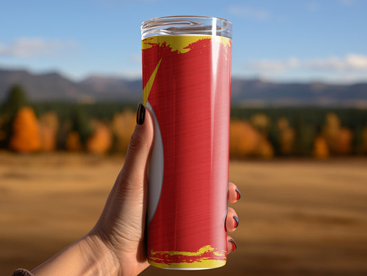 The Flash Speed Force Inspired Red Yellow Design Tumblers