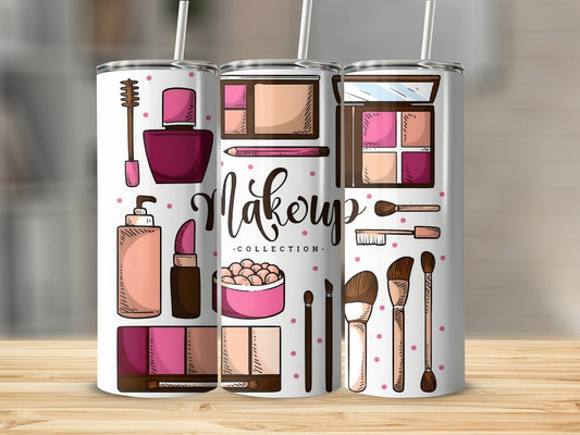 Stylish Makeup Collection Tumblers for Everyday Use