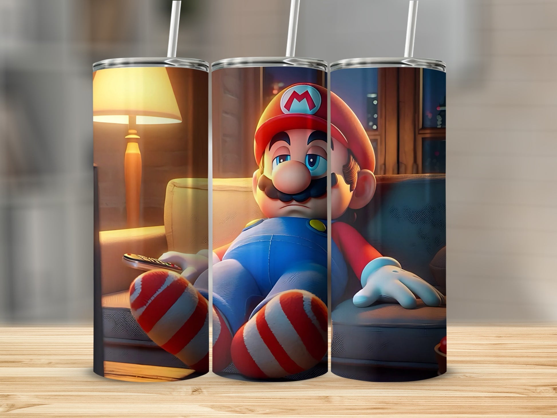 Relaxing Cartoon Character Themed Tumbler product