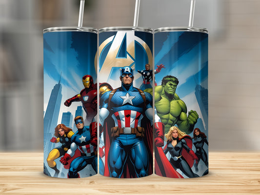 Marvel Avengers Superhero Characters Insulated Tumbler