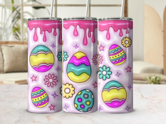 Colorful Easter Egg Drip Design Tumbler Pattern product type