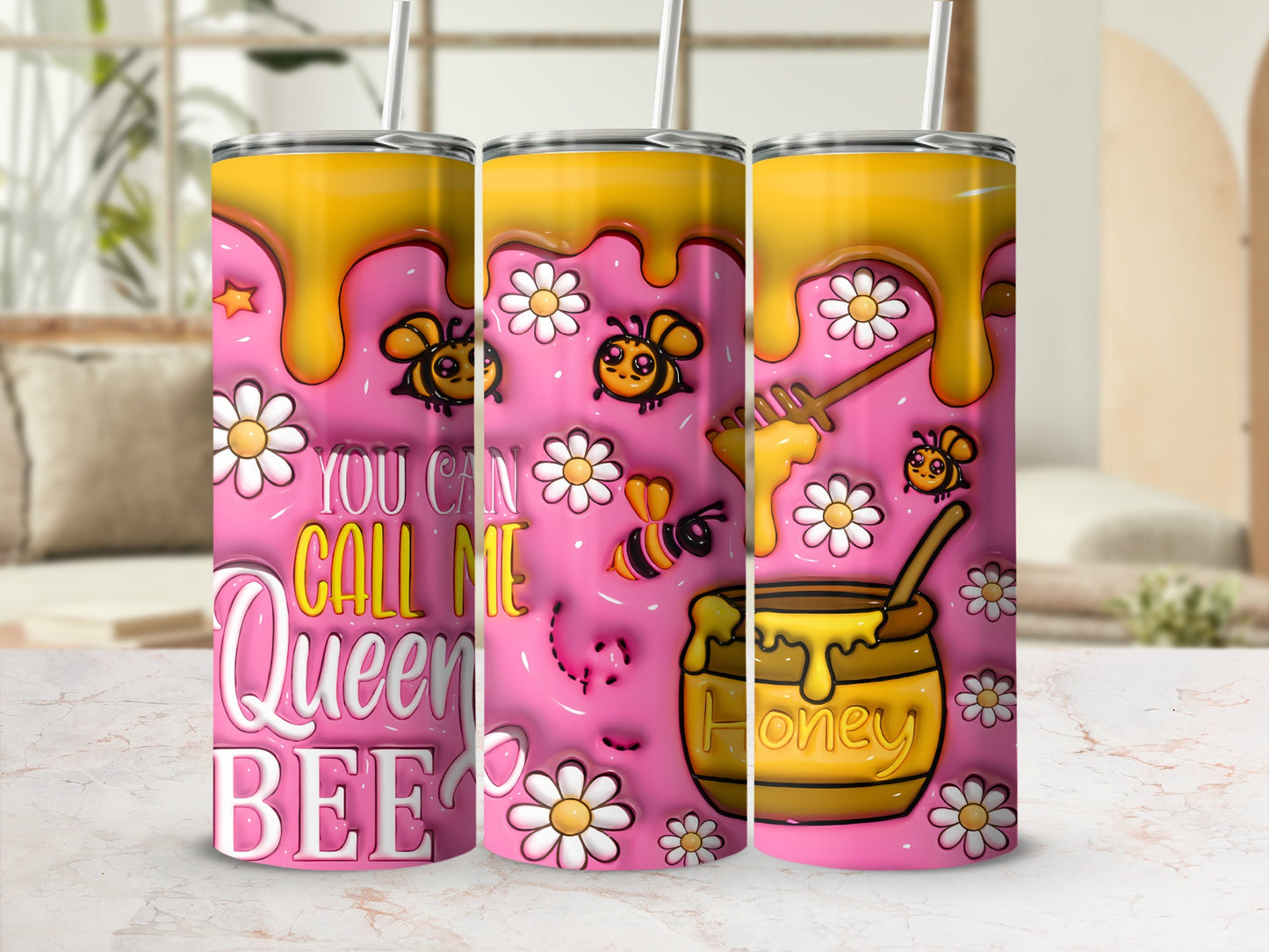 YOU CAN CALL ME Queen BEE Pink Honey Bees product type