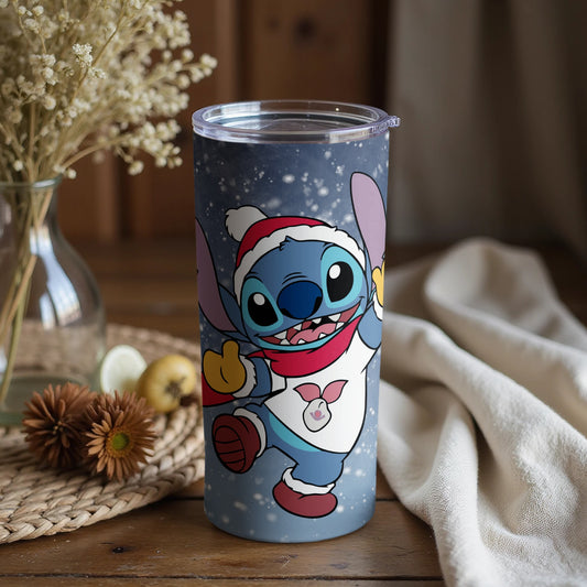 Festive Stitch Christmas Holiday Tumbler