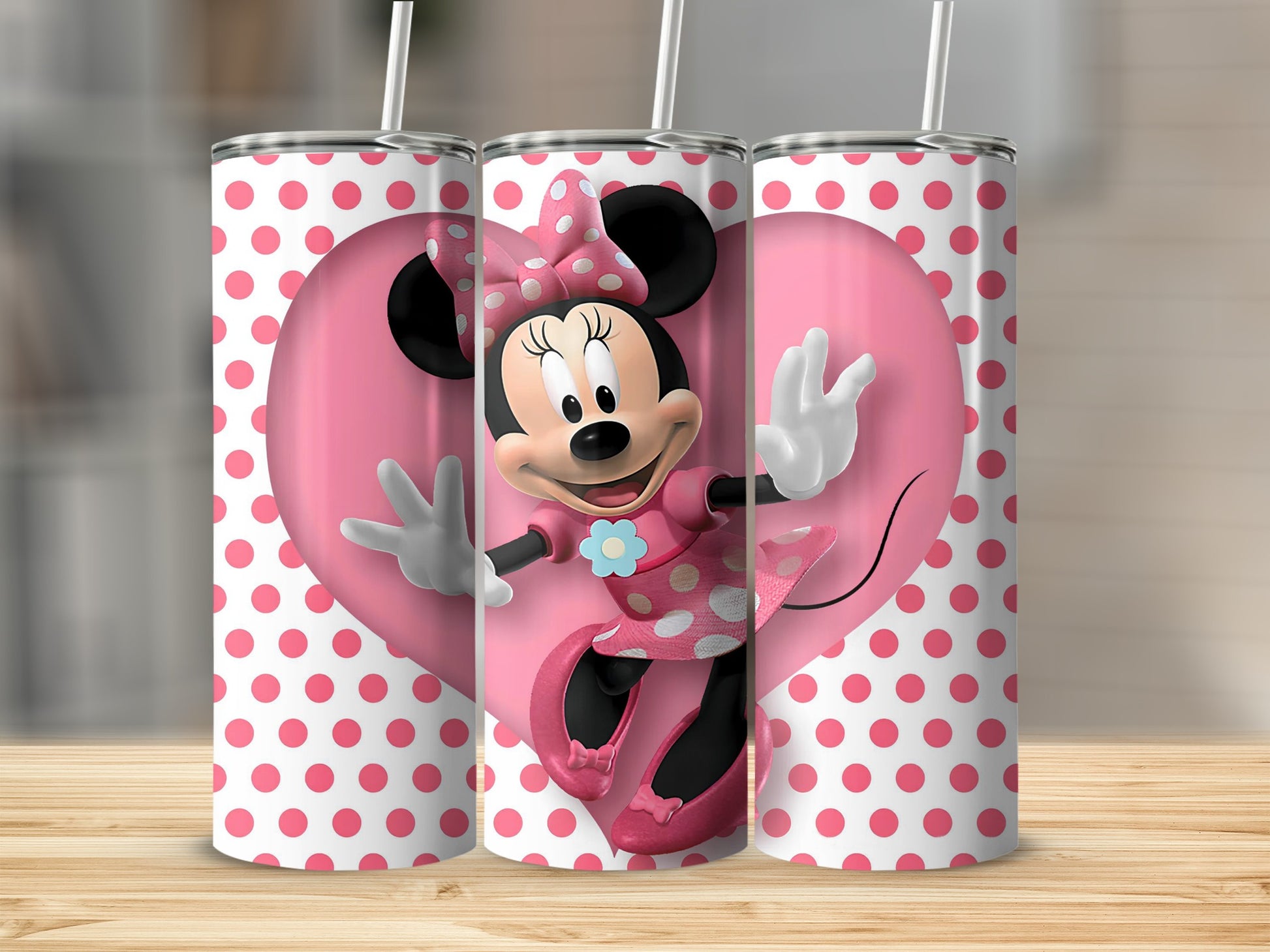Minnie Mouse Pink Polka Dot Tumbler for Kids Enthusiasts