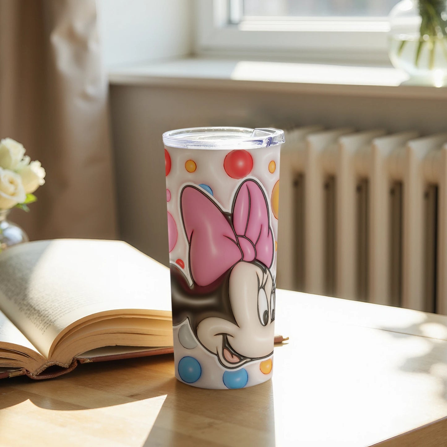 Minnie Mouse Colorful Polka Dots Insulated Tumbler