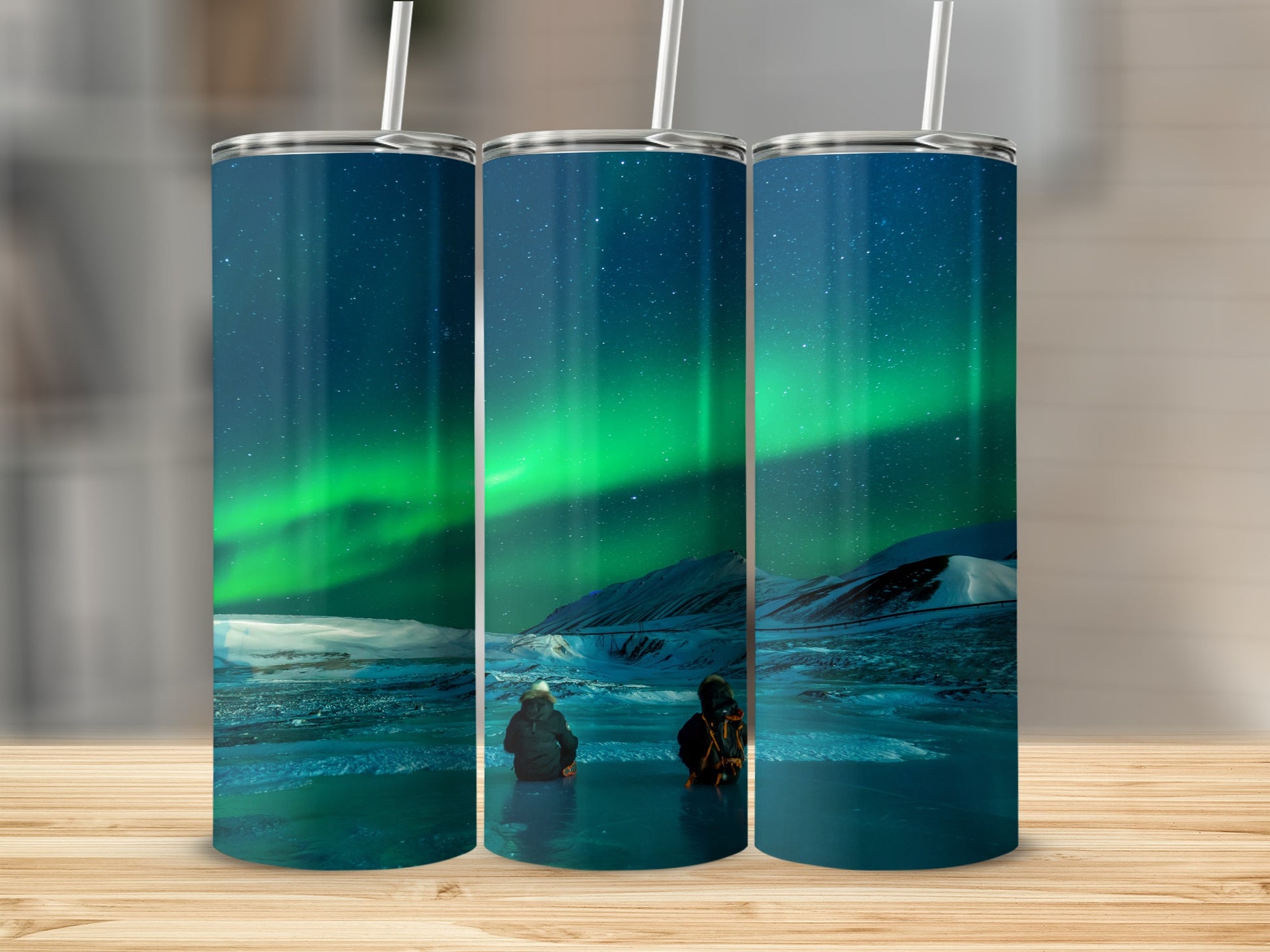 Northern Lights Scenic Polar Landscape Tumbler