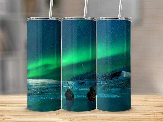 Northern Lights Scenic Polar Landscape Tumbler