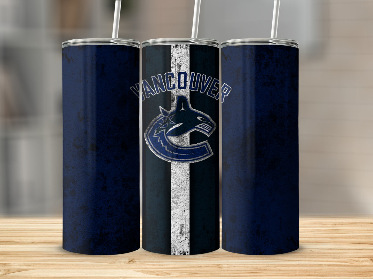 Vancouver Canucks Blue and White Tumbler Cup