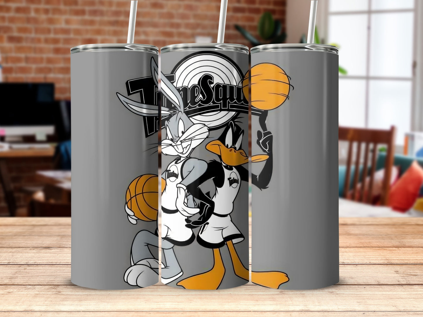 Bugs Bunny and Daffy Duck Space Jam tumbler product