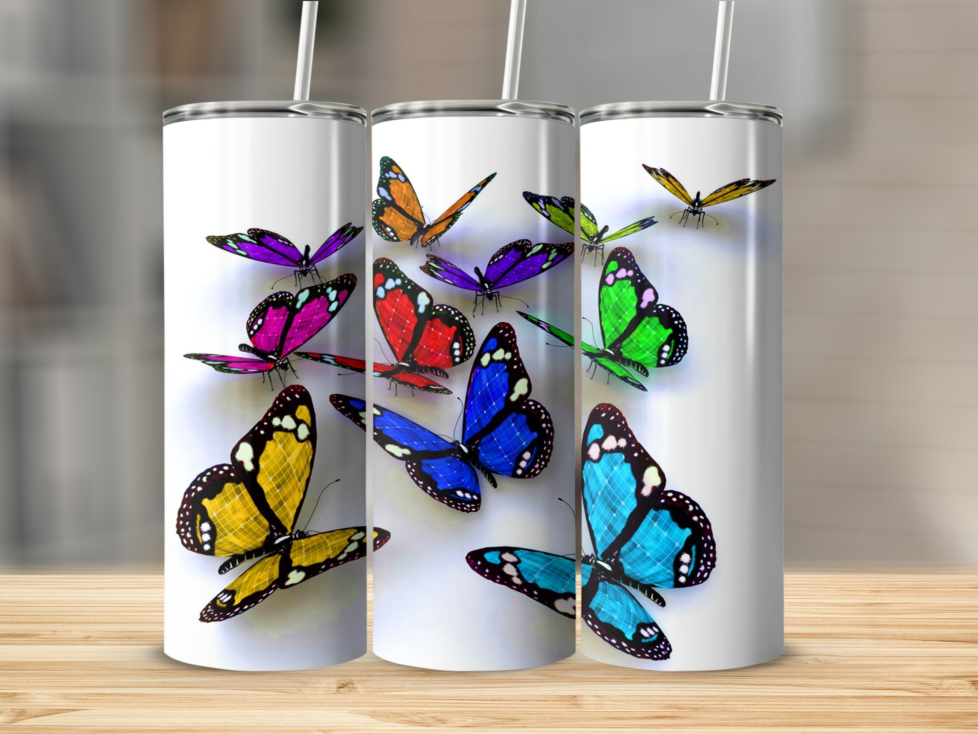 Colorful Butterflies Vibrant Tumbler product type