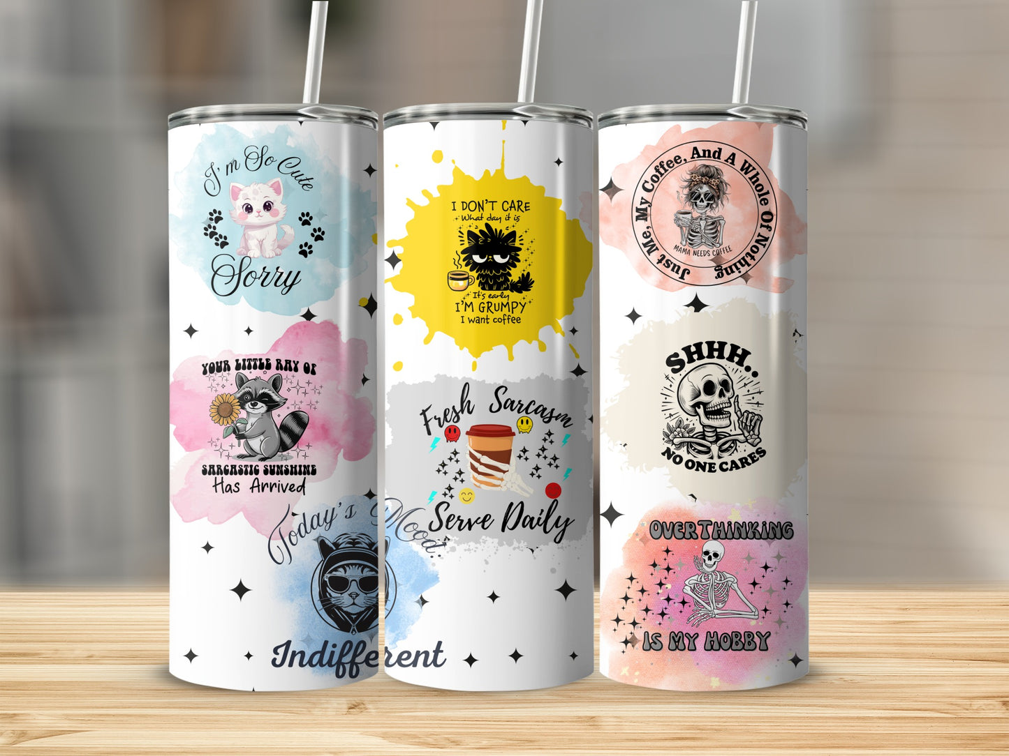 Funny and Cute Designs Insulated Tumbler Flask Tumbler