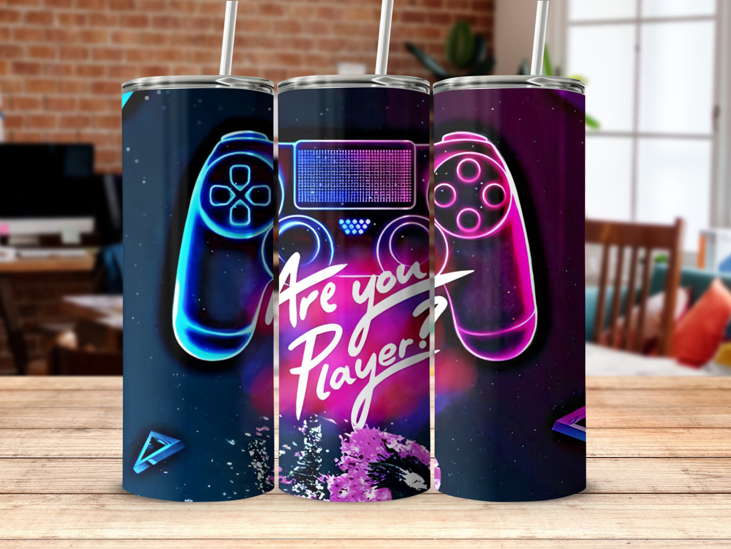 Are You Player Gaming Tumbler Vintage Artful Design