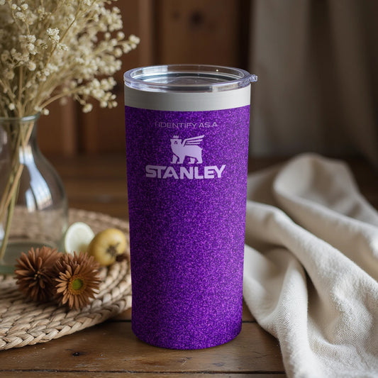 Purple Stanley Tumbler 20 oz with White Logo Tumbler