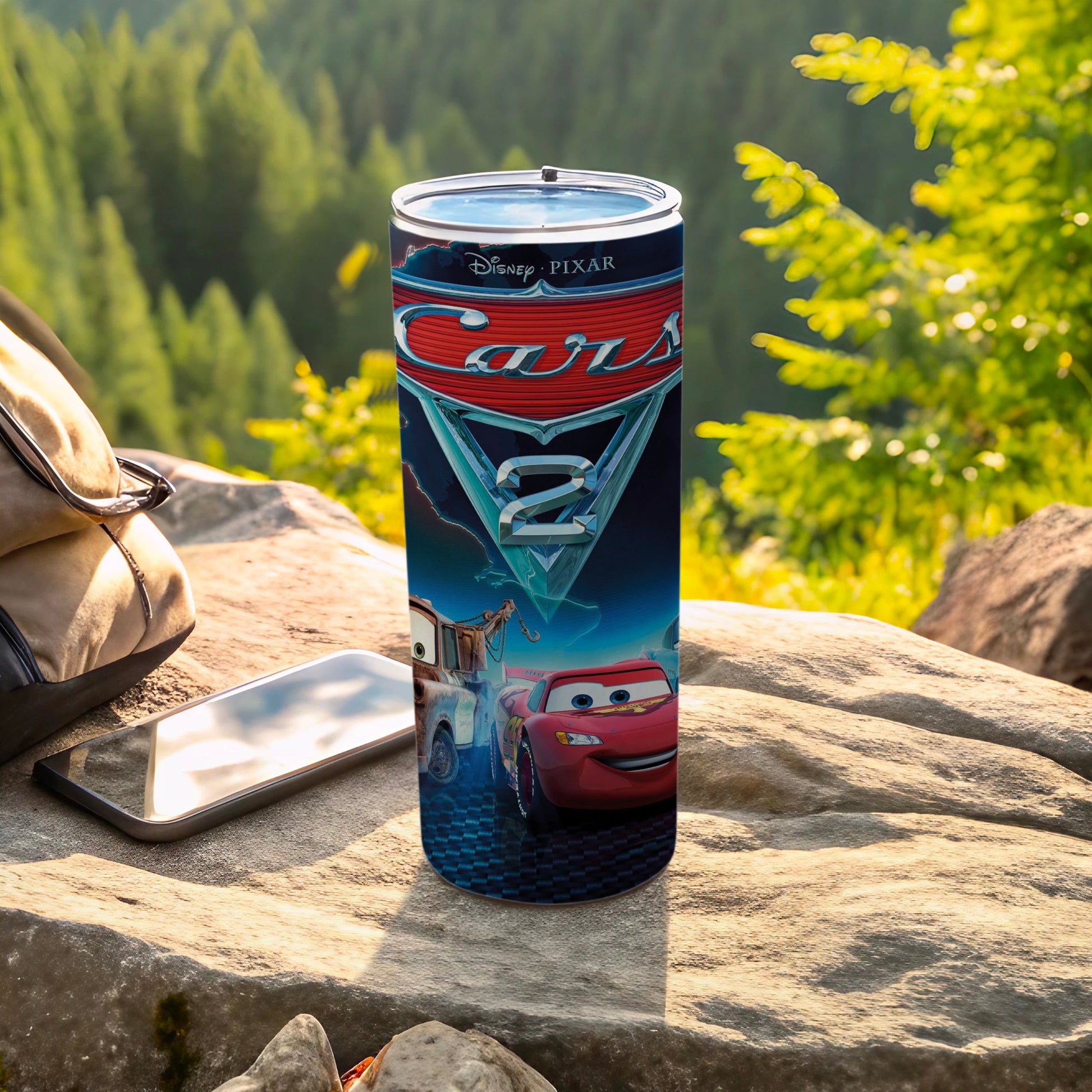 Disney Pixar Cars 2 Themed Travel Tumbler