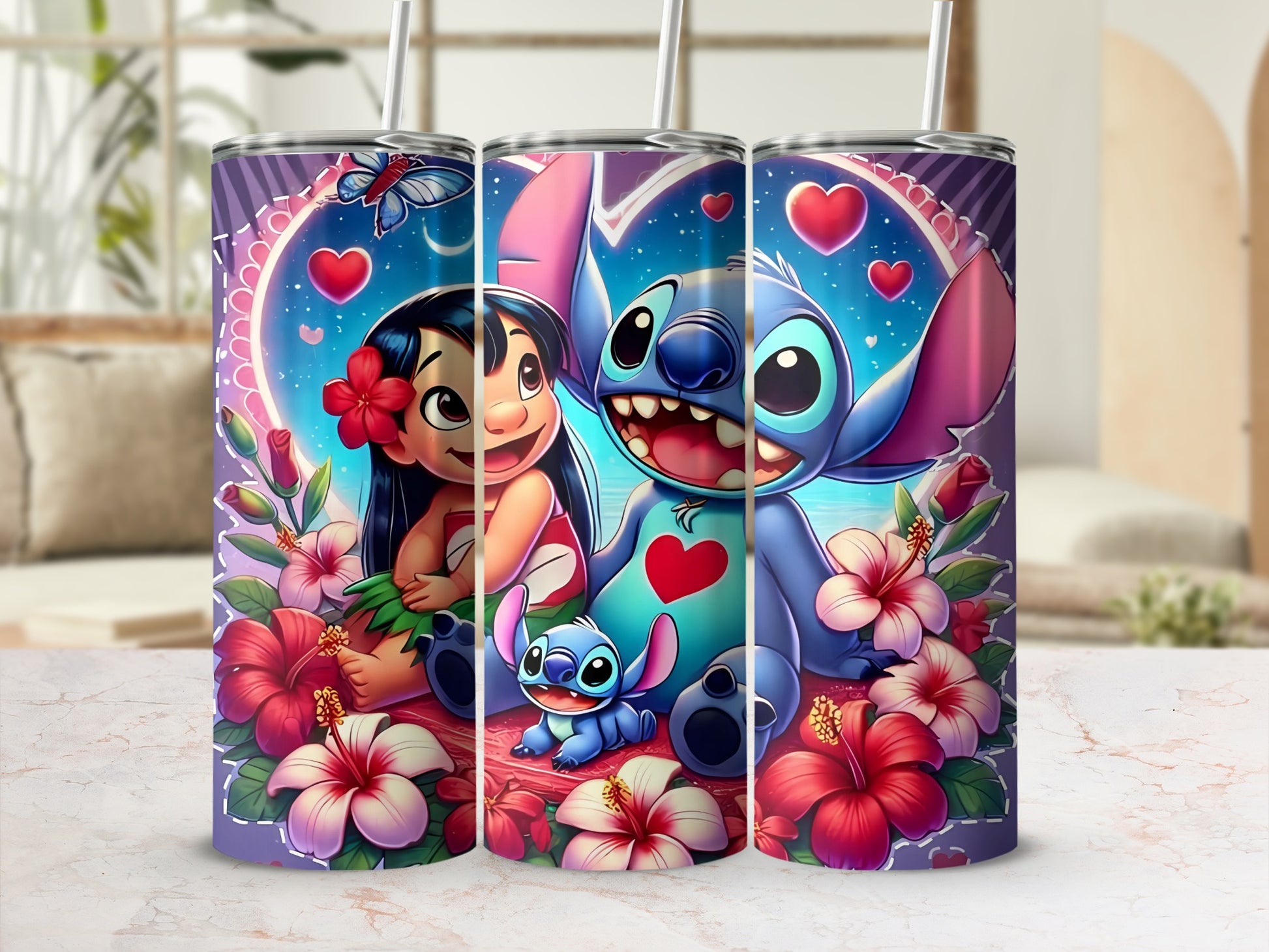 Colorful Cartoon Friends Stainless Steel Tumbler