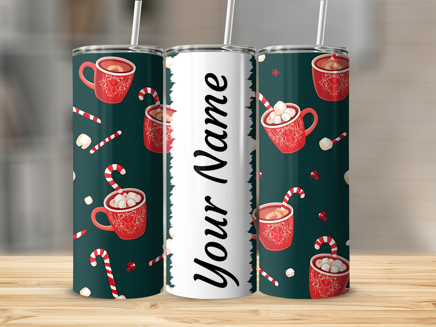 Customizable Holiday Themed Mug Design Insulated Tumbler